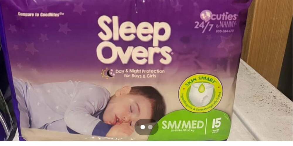 Cuties Sleep Overs Youth Youth Absorbent Underwear Small/Medium 38 to 65 lbs. SL